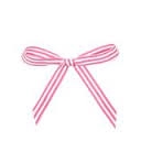 Gavebånd rosa med hvide striber fra Krima & Isa - Tinashjem